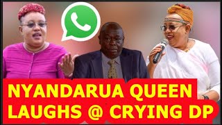 🤣🤣🤣NYANDARUA WOMAN REP FAITH GITAU LAUGHS OFF DP RIGATHI ON CRYNG OVER WHATSAPP GROUP REMOVAL ON TV [upl. by Braswell]