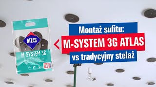 Porównanie  montaż sufitu w dwóch technologiach tradycyjnej i ATLAS MSystem 3G [upl. by Mat]