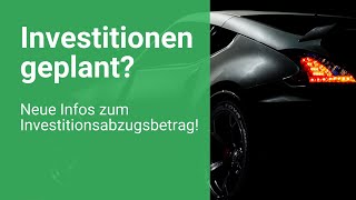 Investitionsabzugsbetrag [upl. by Einafats575]