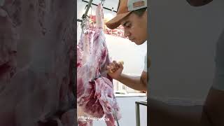 como desossa o pernil suino acougue carne desossando [upl. by Alemac]