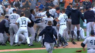 Yankees and Tigers heated altercation [upl. by Ztirf213]