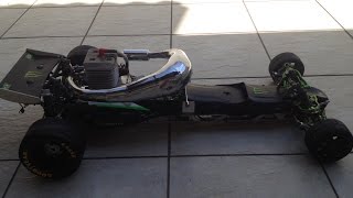 Baja HPI Drag race RCMAX 70cc [upl. by Harol]