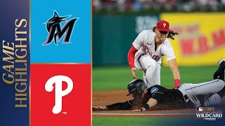 Marlins vs Phillies Game 2 Highlights 10423  MLB Highlights [upl. by Gassman]