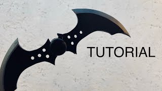 Batarang plegable  Arkham folding batarang  Tutorial [upl. by Jillana]