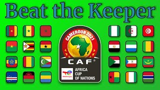 African Cup of Nations Cameroon 2021  Beat the Keeper  Marble Race [upl. by Carrol849]