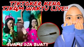 VIRAL TIKTOKER KENA TlKAM WAKTU LIVE‼️ OLEH SUAMI SENDIRI [upl. by Tita]