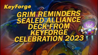 KeyForge Grim Reminders Sealed Alliance Deck From KFC2 [upl. by Bikales599]