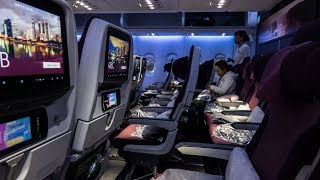 QATAR AIRWAYS A380 ECONOMY CLASS  QR830 Doha  Bangkok  FLIGHT REVIEW [upl. by Gustafsson]