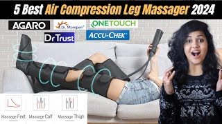 Top 5 Best Air Compression Leg Massager In India 2024  Best Leg amp Foot Massager 2024 [upl. by Mellen]