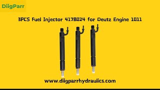 3PCS Fuel Injector 4178024 for Deutz Engine 1011 [upl. by Kadner]