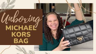 Michael Kors Soho Large Leather Bag  Unboxing Review and Details [upl. by Nylahsoj]