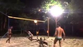 Ronaldinho magic Ball Touching Footvolley [upl. by Ylnevaeh]