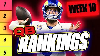 🔥 NEW Top 20 QB RANKINGS for Week 10 Fantasy Football 🚀  Fantasy Football Rankings [upl. by Cyrillus]