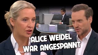 ALICE WEIDEL RASTET IM ZDFMORGENMAGAZIN WEGEN EINES LINKEN MODERATORS AUS UNGLAUBLICH [upl. by Yerrok]