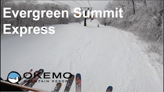 Evergreen Summit Express at Okemo Mountain Feb 2 2024 [upl. by Hamlani]