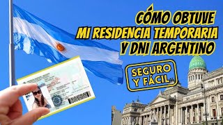 CÓMO tramitar la RESIDENCIA TEMPORARIA y DNI en ARGENTINA 🇦🇷 [upl. by Haldi]