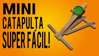 Como fazer uma mini catapulta super fácil Divirtase [upl. by Nallij]