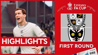 Port Vale vs AFC Wimbledon FA Cup Round One Highlights FC25 [upl. by Albarran748]