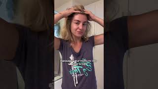 How to oil your scalp for hair growth 🥰 shorts hairoil rosemaryoil hairgrowthoil hairgrowth [upl. by Crelin]