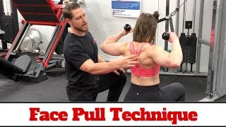 Face Pull Technique 101 Delt amp Back Hypertrophy [upl. by Oinegue]