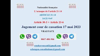 Art2114 Art 303Art 236 Cour de cassation du 17 mai 2023 recevabilité de laction D [upl. by Ynnor352]