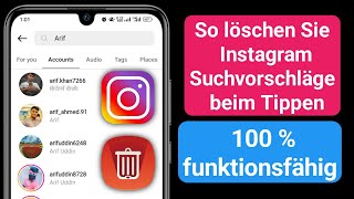 So löschen Sie InstagramSuchvorschläge bei der Eingabe von 2024  Suchverlauf auf Instagram löschen [upl. by Nalo]