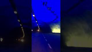 See the light shows in the 26km Laerdal Tunnel Norway from a 7 metre 4 tonne Motorhome [upl. by Sivra]