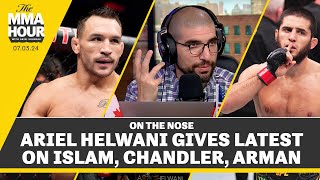 Ariel Helwani Gives Latest On Islam Makhachev Michael Chandler Arman Tsarukyan  The MMA Hour [upl. by Nuahs]