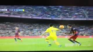 Gol Antológico de Neymar 08112015  Narração em Português  Barça x Villareal [upl. by Durwood]