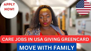 MOVE TO THE USA IN 2024CARE\ HEALTHCARE JOBS WITH VISA SPONSORSHIP USA GREENCARD [upl. by Azeel318]