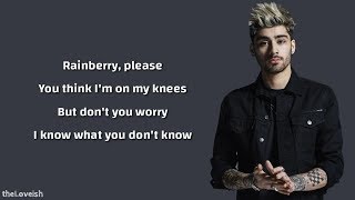 Zayn Malik  Rainberry Lyrics [upl. by Tore589]