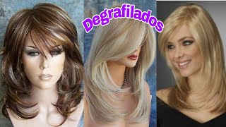 CORTES PARA DAMAS DEGRAFILADOS EN CAPAS MEDIAS Y LARGAS Layers HairCuts Long Hair [upl. by Wartow]