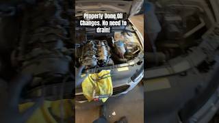 Oil Change Extraction mechanic mechaniclife audi garage automotive autorepair automobile car [upl. by Snow]