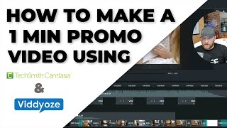 Create a one minute promo video easily Camtasia and Viddyoze step by step tutorial [upl. by Gudrun306]