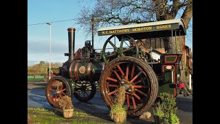 Wallis amp Steevens Steam Traction Engine climbing into Malpas [upl. by Yesnik563]