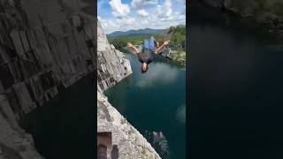 adventure cliffjumping cliffjumper crazyjumps nature jumplife waterfall basejump [upl. by Nyliram]