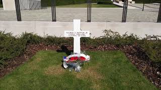 General George Patton grave  American Military Cemetery Luxembourg [upl. by Schubert]