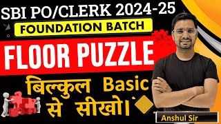 Floor Puzzle Reasoning Tricks For Bank PO By Anshul Saini SBI Clerk Foundation Batch Bankers Point [upl. by Nikolaos21]