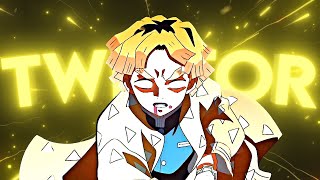 Zenitsu Twixtor Clips 4K Demon Slayer Kimetsu no Yaiba [upl. by Oina]