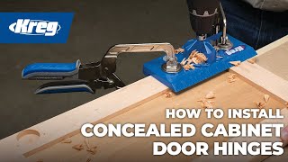 How To Install Concealed Cabinet Door Hinges [upl. by Viccora624]