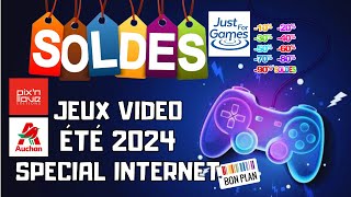 SOLDES ÉTÉ 2024 JEUX VIDÉO SPÉCIAL INTERNET JUST FOR GAMES PIXN LOVE  SURPRISE AUCHAN [upl. by Tamanaha]