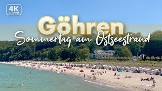 Sommertag auf der Promenade von Göhren  Rügen Urlaub 2022 4K Walk [upl. by Esemaj]