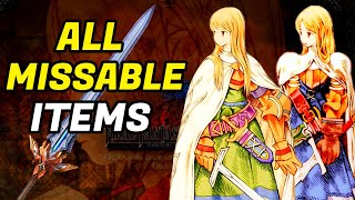 Final Fantasy Tactics All Rarest Missable Items [upl. by Lessig182]