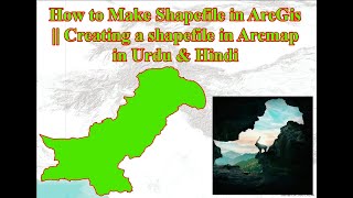 How to make shapefile in ArcGis  creating a shapefile in arcmap in urduhindi  Lecture Number 21 [upl. by Zerk]