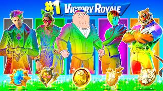 The RANDOM RAINBOW Skin BOSS Challenge in Fortnite Peter Griffin Oscar Valeria Montague Nisha [upl. by Eniaj100]