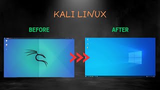 Kali Linux as Windows  Kali Undercover Mode [upl. by Gupta829]