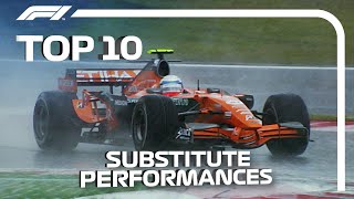 Top 10 Substitute Performances in F1 [upl. by Faline893]