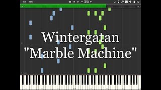 Marble Machine by Wintergatan  EASY New Age Piano Tutorial Synthesia [upl. by Pinette]