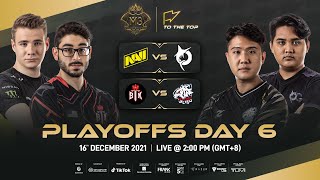 ENGLISH M3 Playoffs Day 6  MLBB World Championship 2021  Singapore [upl. by Thrift166]