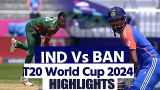 India Vs Bangladesh T20 World Cup Warm Up Match Highlights Ind Vs BAN Full Match Highlights [upl. by Reidid555]